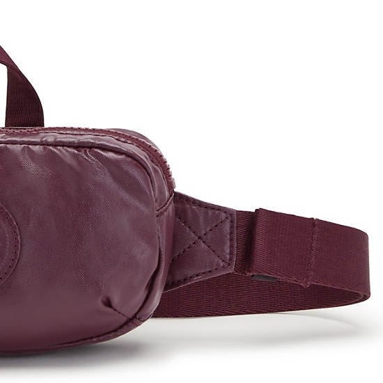 Kipling Alys Metallic Bel Çantası Bordo | TR 2213XY